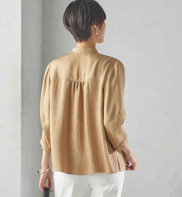 SHIPS for women「〈接触冷感/吸水速乾〉アセテート ワッシャー ブラウス」|シャツ・ブラウス|