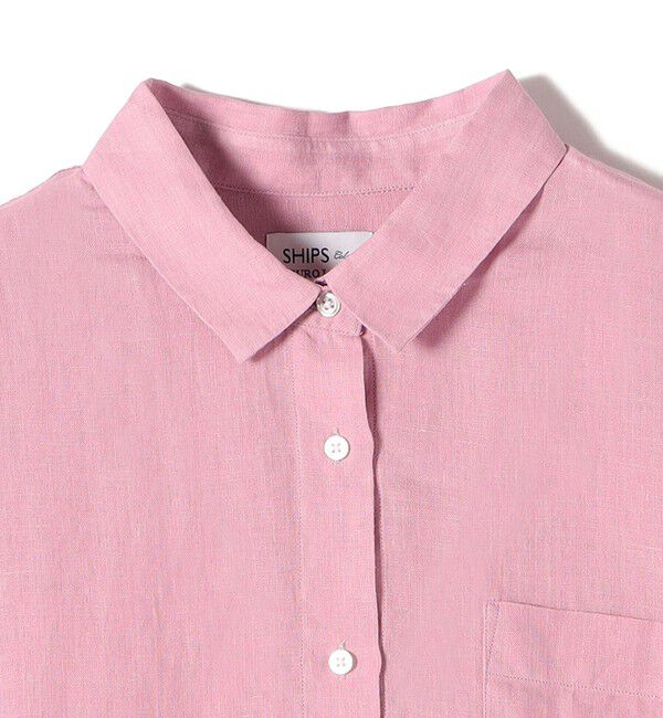 SHIPS Colors 「SHIPS Colors:〈洗濯機可能〉ユーロ リネン (EURO Linen) オーバー シャツ◇」|シャツ・ブラウス|