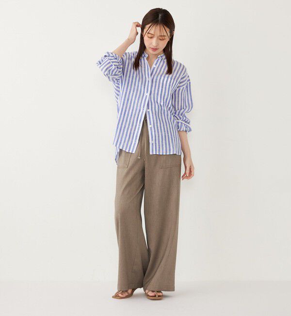 SHIPS Colors 「SHIPS Colors:〈洗濯機可能〉ユーロ リネン (EURO Linen) オーバー シャツ◇」|シャツ・ブラウス|