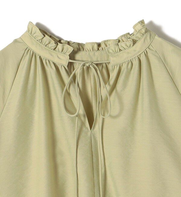 SHIPS for women「〈洗濯機可能〉前後 2WAY フリル リボン シアー ブラウス」|シャツ・ブラウス|