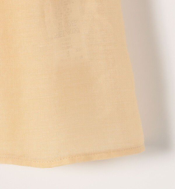 SHIPS any「SHIPS any:〈手洗い可能〉シアー フリル バンドカラー パフ シャツ ブラウス」|シャツ・ブラウス|