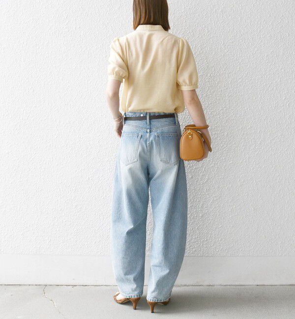 SHIPS any「SHIPS any:〈手洗い可能〉シアー フリル バンドカラー パフ シャツ ブラウス」|シャツ・ブラウス|