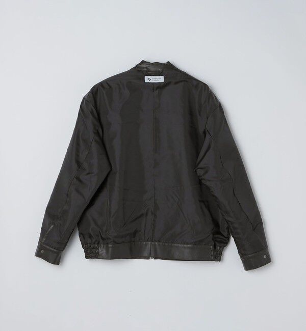 SHIPS「City Ambient Products: 合成皮革 ジップ ブルゾン」|ブルゾン・スタジャン|