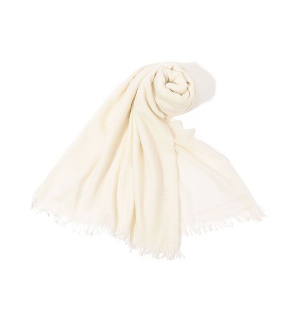 TOMORROWLAND GOODS「【別注】CARIAGGI&times;TOMORROWLAND カシミヤストール」|マフラー|11 ホワイト