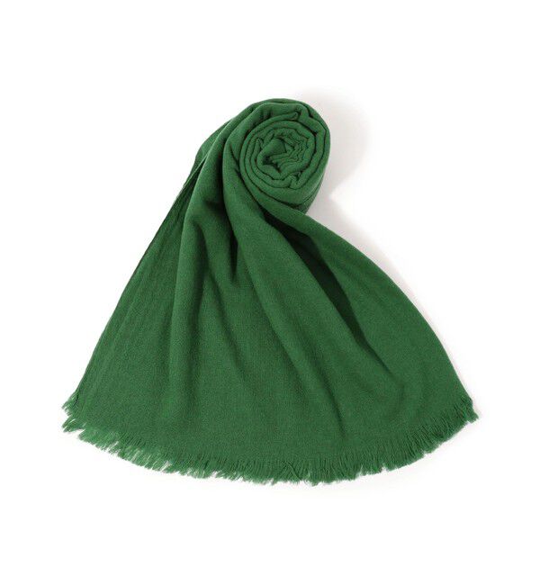 TOMORROWLAND GOODS「【別注】CARIAGGI&times;TOMORROWLAND カシミヤストール」|マフラー|55 グリーン