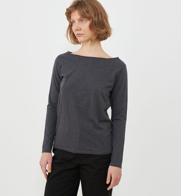 GALERIE VIE「スムージーコットン ボートネックプルオーバー」|Tシャツ・カットソー|