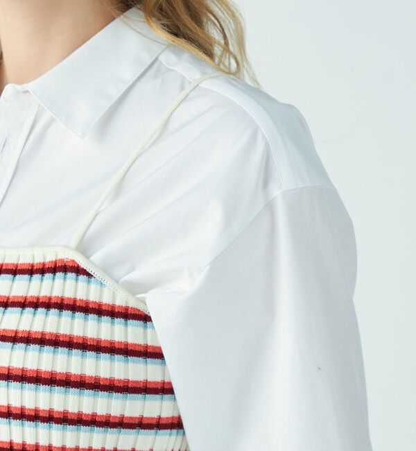 MACPHEE「コットンリブキャミソール」|ニット・セーター|