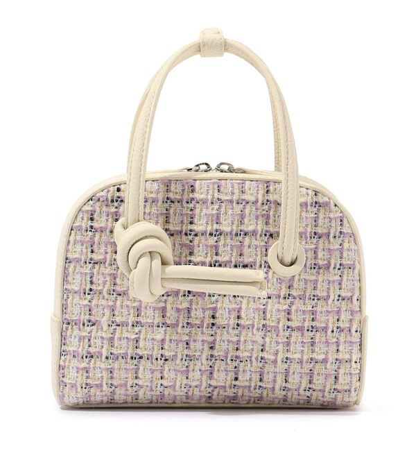 TOMORROWLAND GOODS「【別注】VASIC APERO MINI MINI ツイードハンドバッグ」|ハンドバッグ|74 パープル系