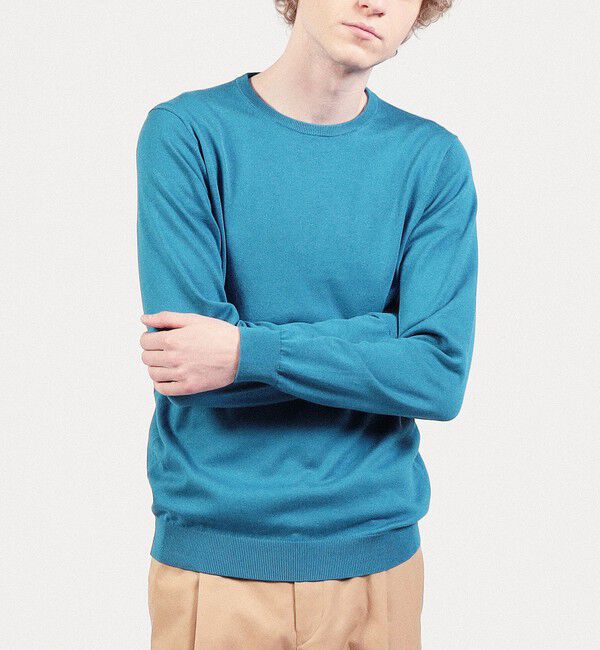 TOMORROWLAND MENS「シルクコットン クルーネックプルオーバー」|ニット・セーター|