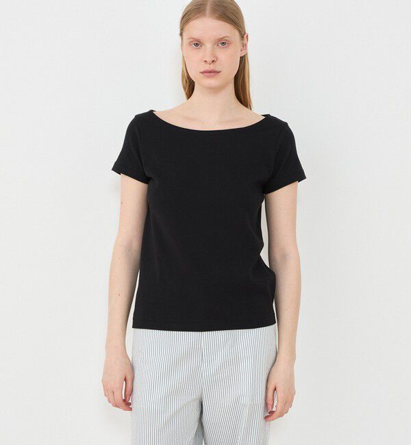 GALERIE VIE「ソフトジャージーリブ ハーフスリーブカットソー」|Tシャツ・カットソー|