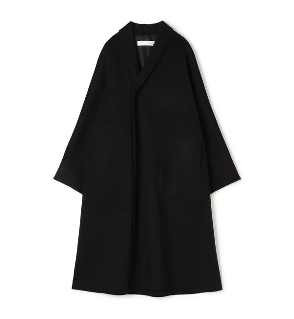 GALERIE VIE「ダブルフェイス ロングコート」|チェスターコート|19 ブラック