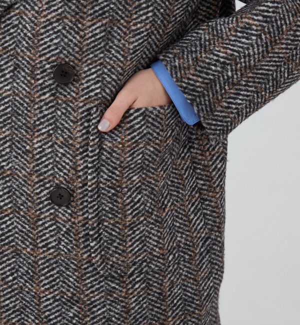 MACPHEE「へリンボンスライバー ダブルブレストコート」|その他|