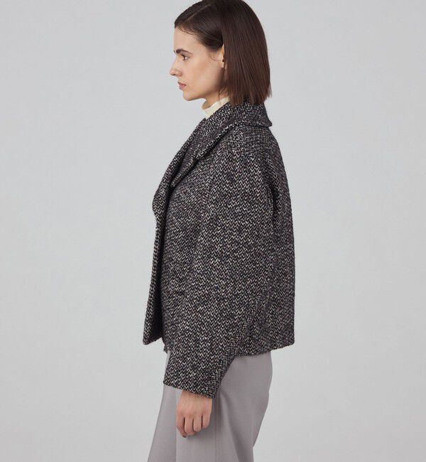 TOMORROWLAND collection「カラーネップホームスパン ピーコート」|ピーコート|