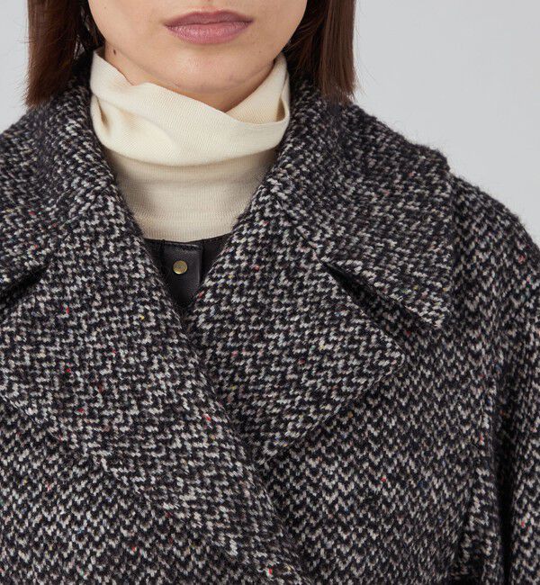 TOMORROWLAND collection「カラーネップホームスパン ピーコート」|ピーコート|