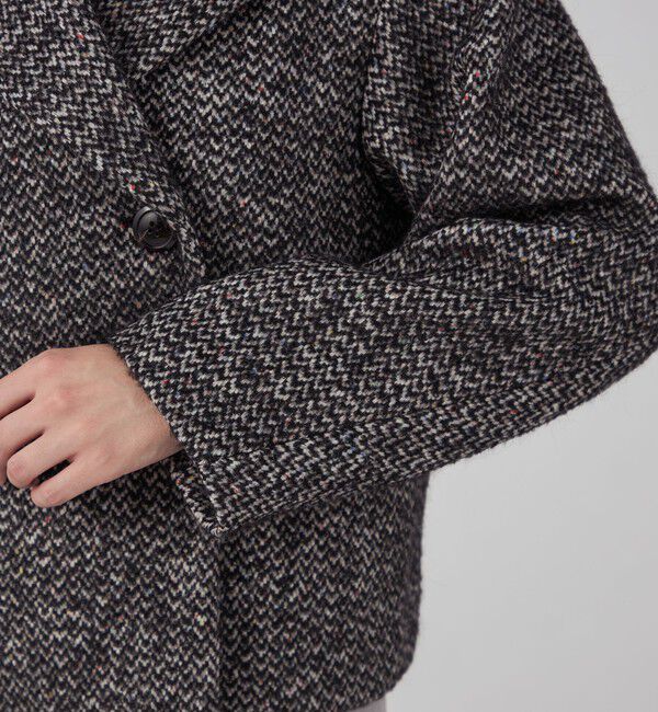 TOMORROWLAND collection「カラーネップホームスパン ピーコート」|ピーコート|