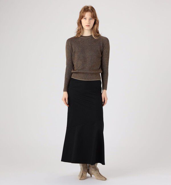 BACCA「ラメウール ベーシックプルオーバーニット」|ニット・セーター|