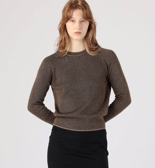 BACCA「ラメウール ベーシックプルオーバーニット」|ニット・セーター|