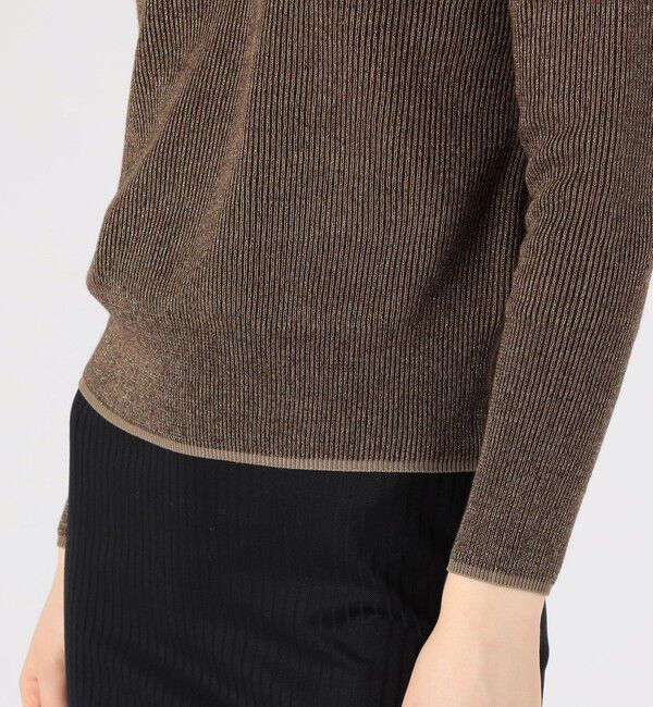 BACCA「ラメウール ベーシックプルオーバーニット」|ニット・セーター|