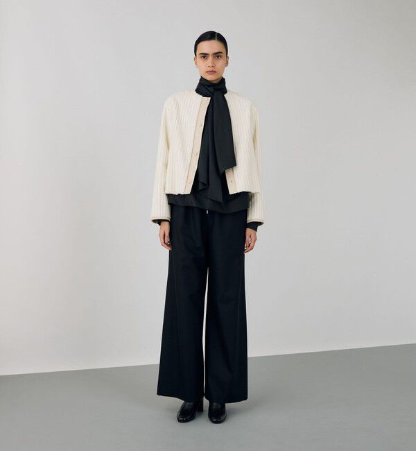 DES PRES「ワイドリッジパイル クルーネックブルゾン」|ブルゾン・スタジャン|