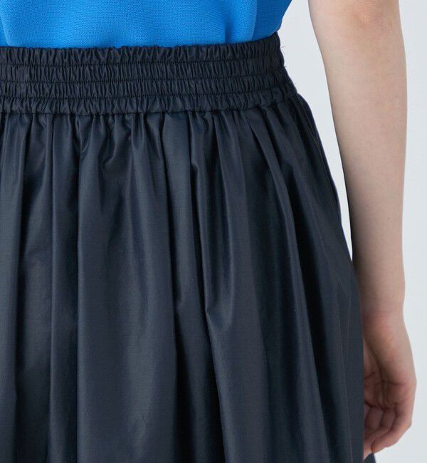 MACPHEE「【一部WEB先行予約】クリスピータフタ ギャザーマキシスカート」|フレア|