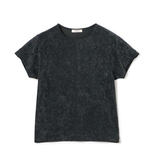 MACPHEE「ベロアジャージー クルーネックプルオーバー」|Tシャツ・カットソー|17 チャコールグレー