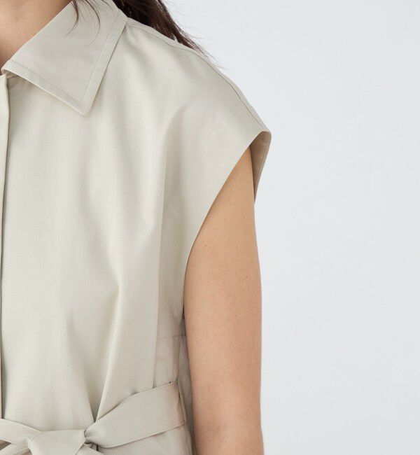 TOMORROWLAND collection「コットンギャバジン ワイドカラージレ」|ベスト・ジレ|