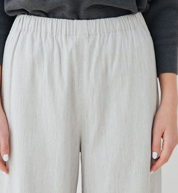 GALERIE VIE「コットンリネン ビスコース ストレッチ イージーワイドパンツ」|その他|