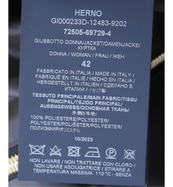 IENA「【HERNO/ヘルノ】COMPACT BZ ブルゾン GI0000233D」|その他|