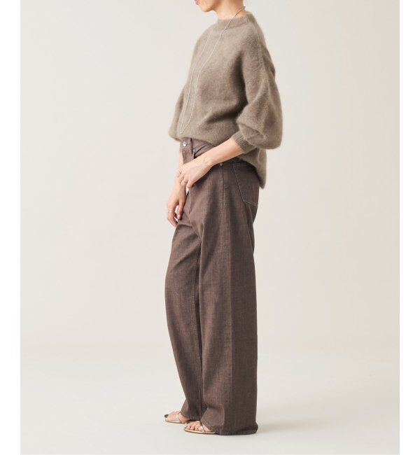 IENA LA BOUCLE「IENA LA BOUCLE ストレートカラーデニムパンツ」|デニム|