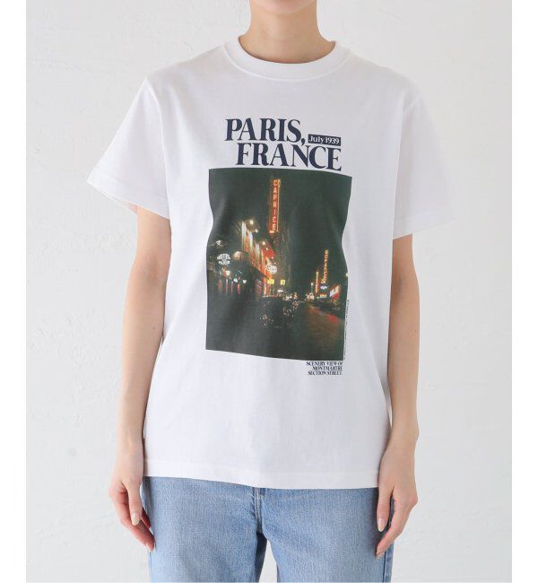 SLOBE IENA「《追加》PARIS NIGHT フォトTEE」|Tシャツ・カットソー|