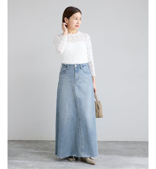 IENA「《予約》YANUK/ヤヌーク Flare Long Skirt スカート」|スカート|