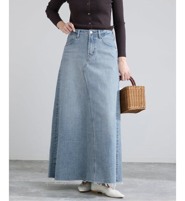 IENA「《予約》YANUK/ヤヌーク Flare Long Skirt スカート」|スカート|