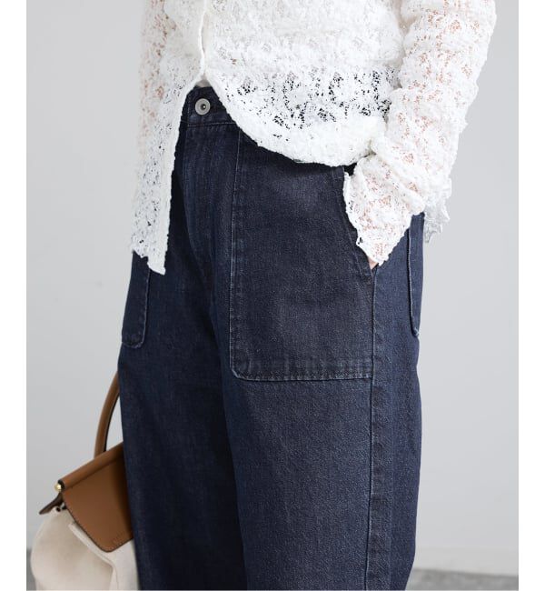 IENA「《予約》デニムベイカーパンツ」|デニム|