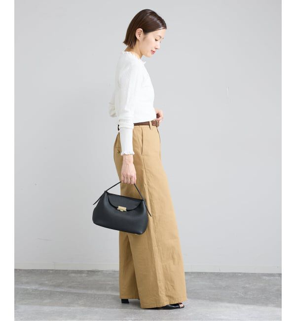 IENA「《予約》アイレットフリルニット」|ニット・セーター|