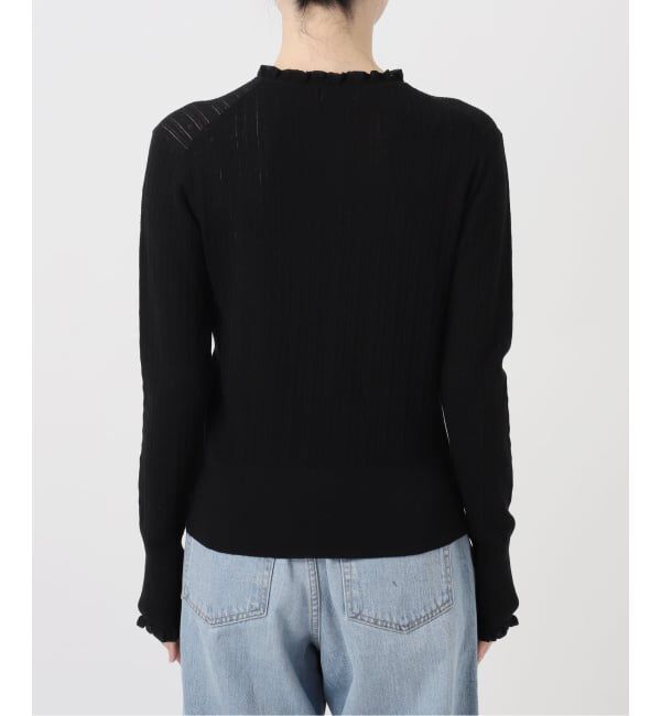 IENA「《予約》アイレットフリルニット」|ニット・セーター|