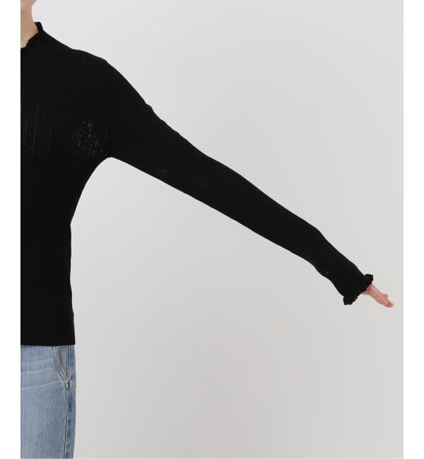 IENA「《予約》アイレットフリルニット」|ニット・セーター|