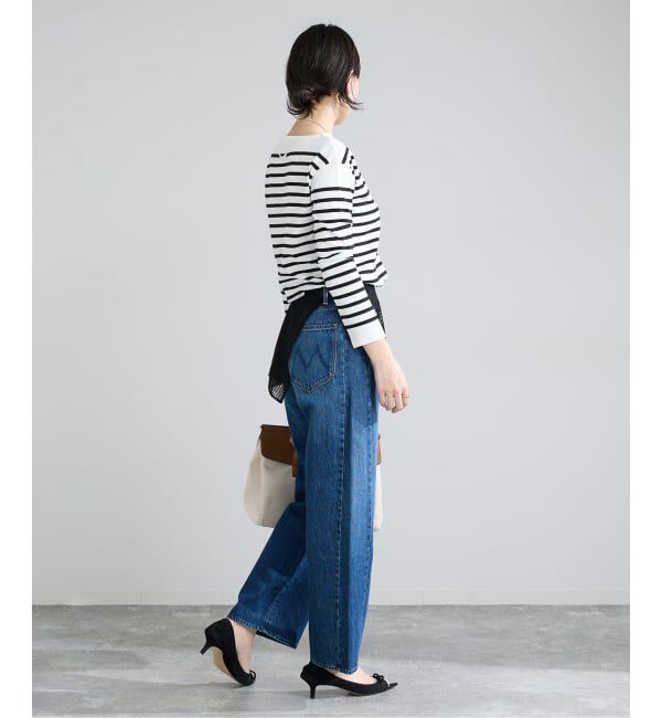 IENA「《予約》SEATTLEボーダーボートネックプルオーバー」|ニット・セーター|