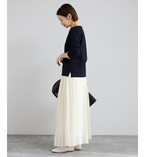 IENA「《予約》SEATTLEボーダーボートネックプルオーバー」|ニット・セーター|