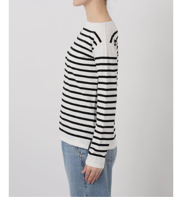 IENA「《予約》SEATTLEボーダーボートネックプルオーバー」|ニット・セーター|