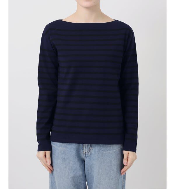 IENA「《予約》SEATTLEボーダーボートネックプルオーバー」|ニット・セーター|