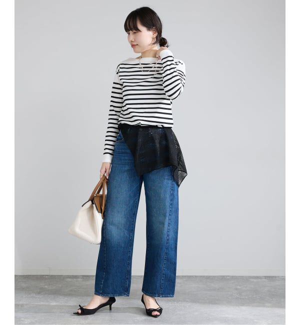 IENA「《予約》SEATTLEボーダーボートネックプルオーバー」|ニット・セーター|