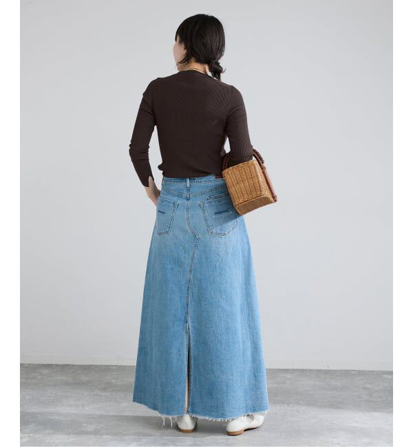 IENA「《追加予約》ECO SPLASH リブVネックカーディガン」|カーディガン|