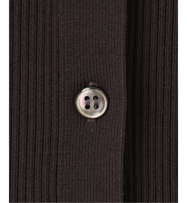 IENA「《追加予約》ECO SPLASH リブVネックカーディガン」|カーディガン|