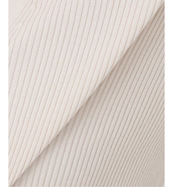 IENA「《追加予約》ECO SPLASH リブVネックカーディガン」|カーディガン|