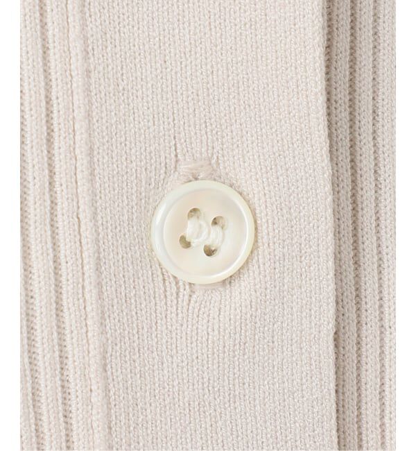 IENA「《予約》ECO SPLASH 襟付きリブプルオーバー」|ニット・セーター|