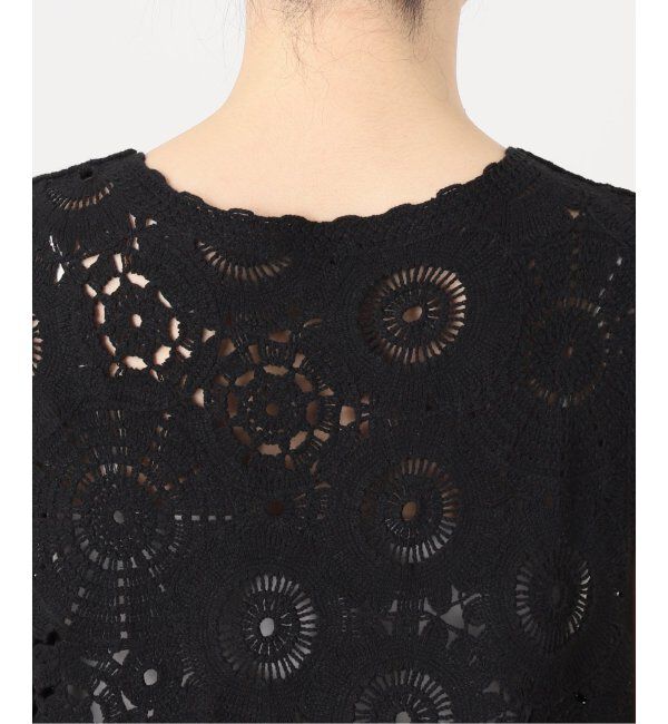 JOURNAL STANDARD relume「エンブロイダリークロシェノースリーブ」|ニット・セーター|