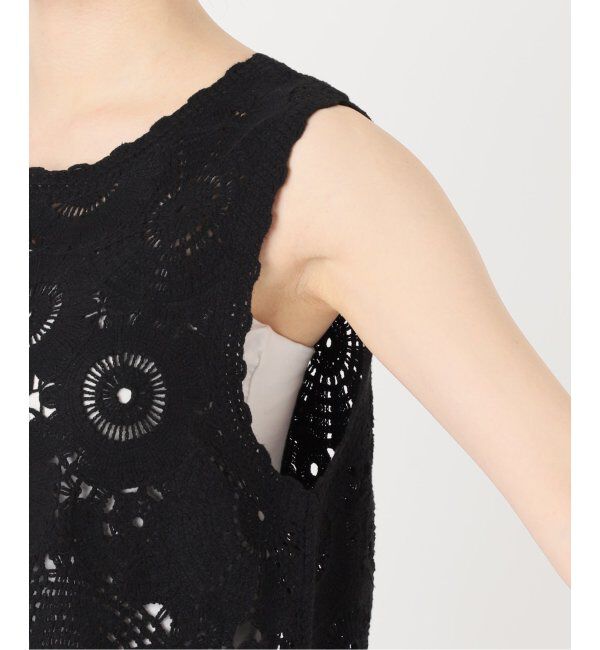 JOURNAL STANDARD relume「エンブロイダリークロシェノースリーブ」|ニット・セーター|