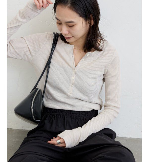 JOURNAL STANDARD「《追加》シアーテレコヘンリーネックプルオーバー」|Tシャツ・カットソー|グレーB