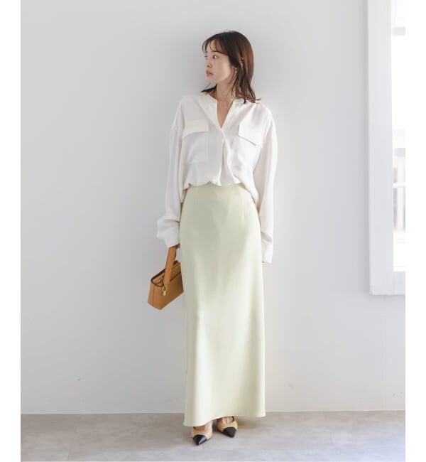 NOBLE「《追加》コンフォートジャージーライクタイトスカート」|スカート|