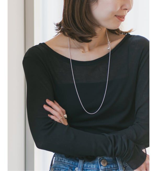 NOBLE「《追加3》シアーテレコロングスリーブプルオーバー」|Tシャツ・カットソー|